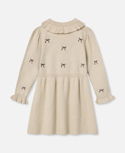 FLIINK ALON BOW DRESS DRESS SANDSHELL