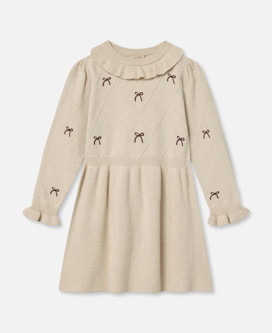 FLIINK ALON BOW DRESS DRESS SANDSHELL