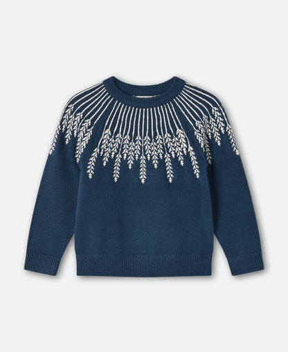 FLIINK ALON LEAF PULLOVER PULLOVER INSIGNIA BLUE
