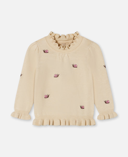 FLIINK ALON SNAIL BLOUSE BLOUSE SANDSHELL