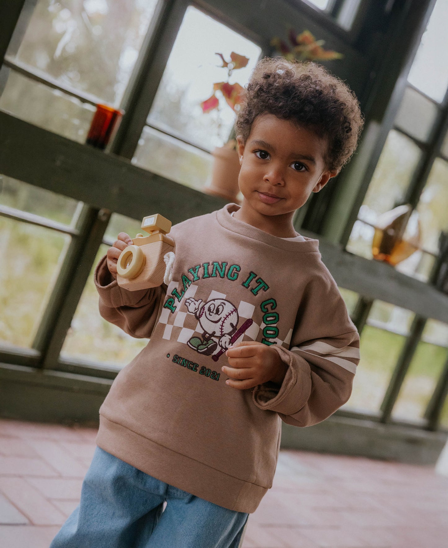 FLIINK ALVIN COOL SWEATSHIRT PULLOVER PINEBARK