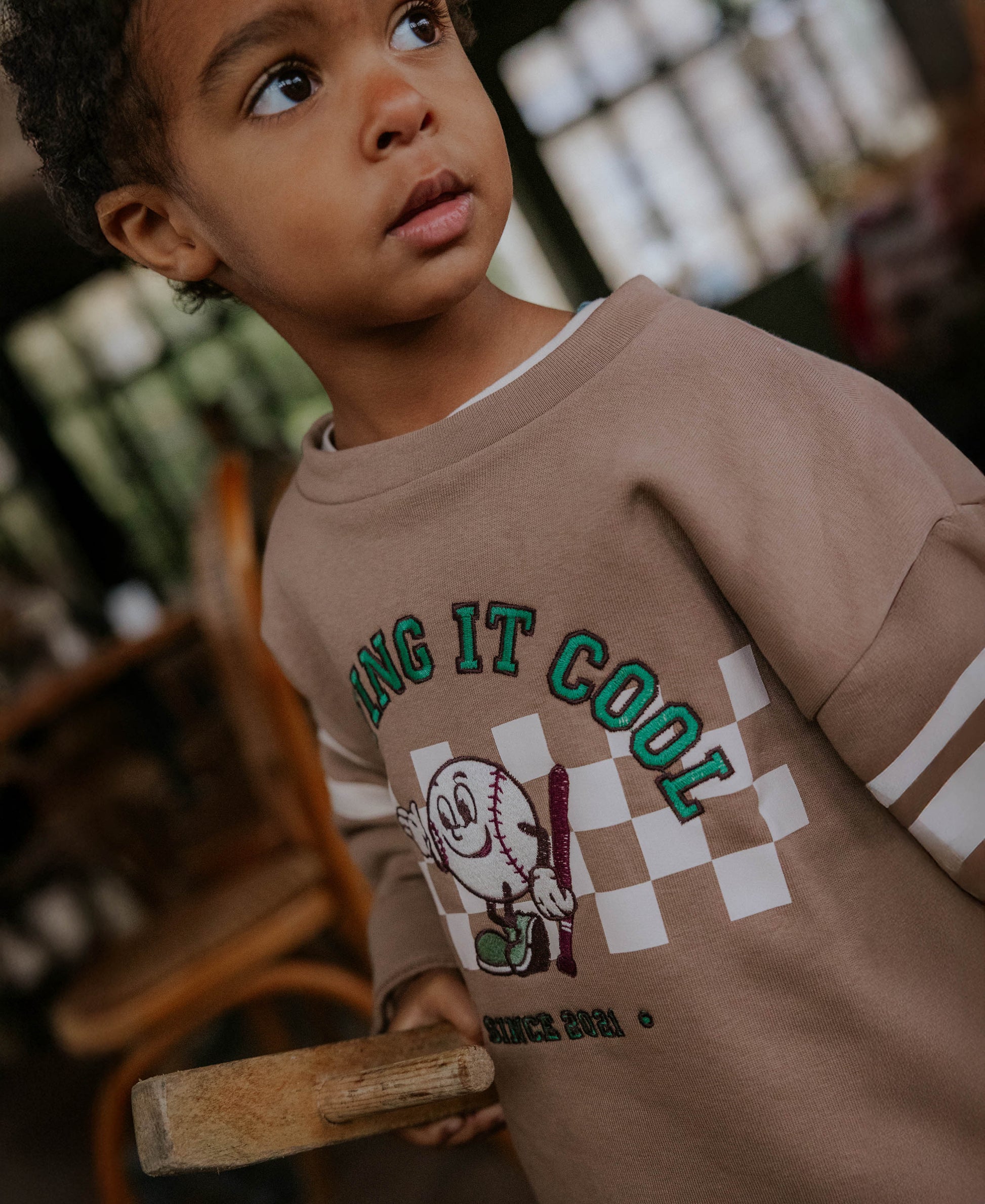 FLIINK ALVIN COOL SWEATSHIRT PULLOVER PINEBARK