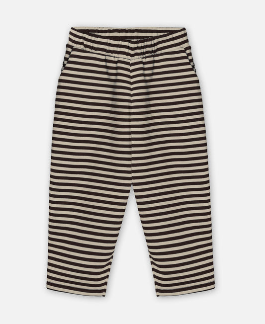 FLIINK ALVIN STRIPE PANT PANT COFFEE BEAN / SANDSHELL