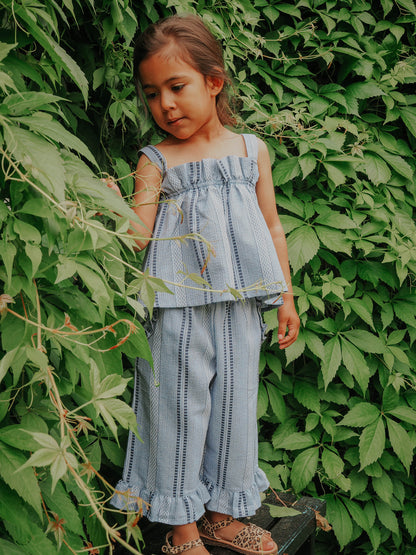 FLIINK AMIE RUFFLE PANT PANT NAVY