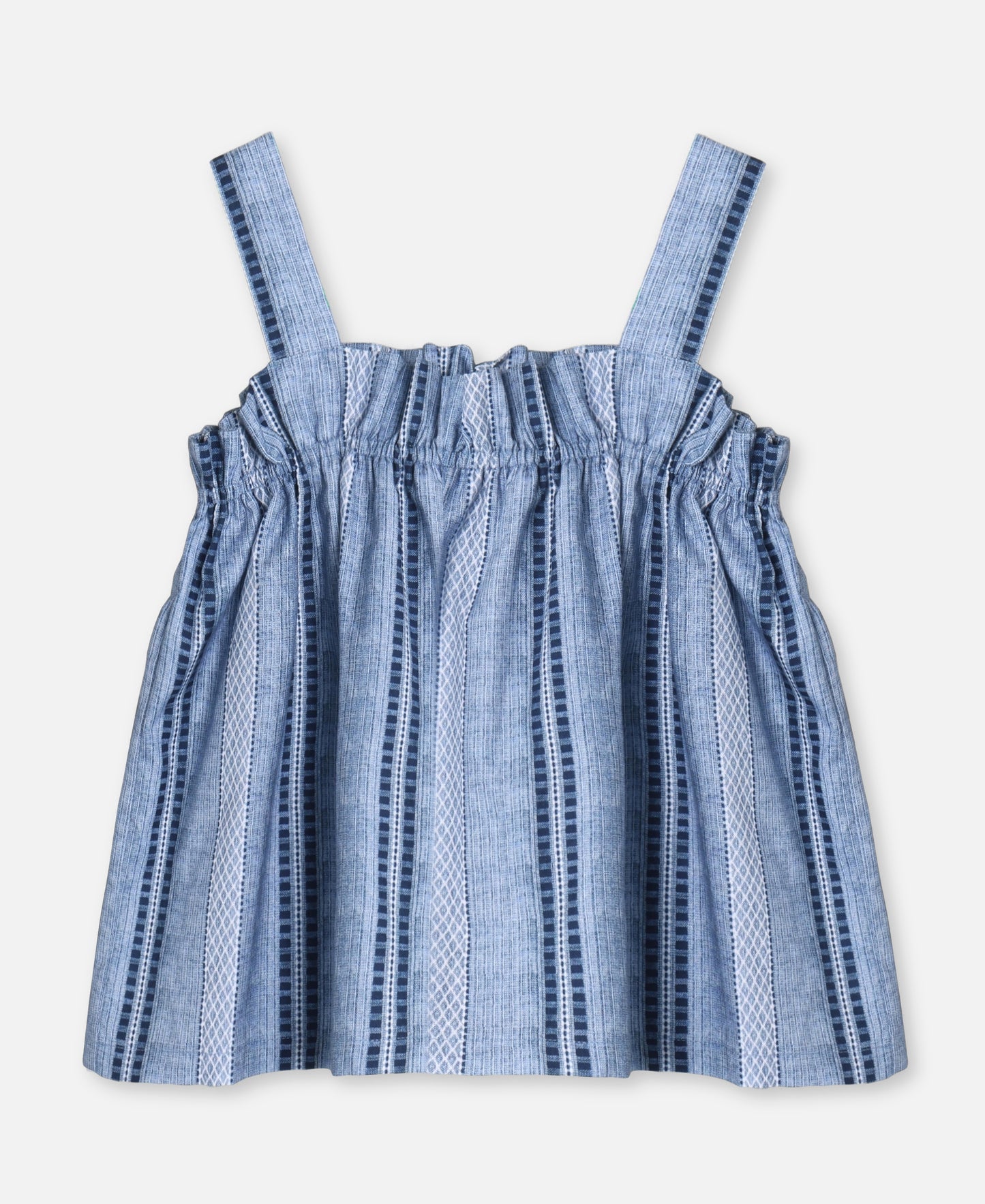 FLIINK AMIE RUFFLE TOP SINGLET NAVY