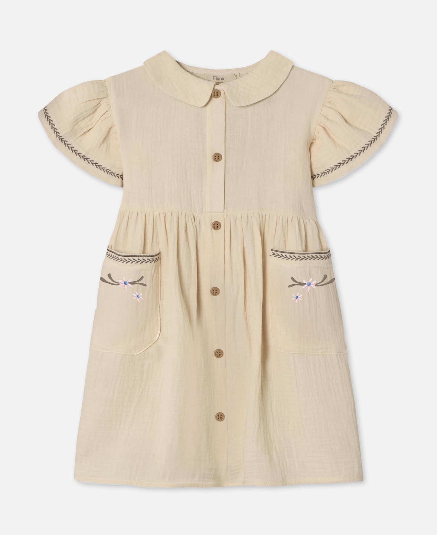 FLIINK AMOUR FLOWER DRESS DRESS SANDSHELL