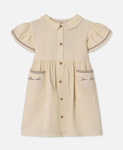 FLIINK AMOUR FLOWER DRESS DRESS SANDSHELL