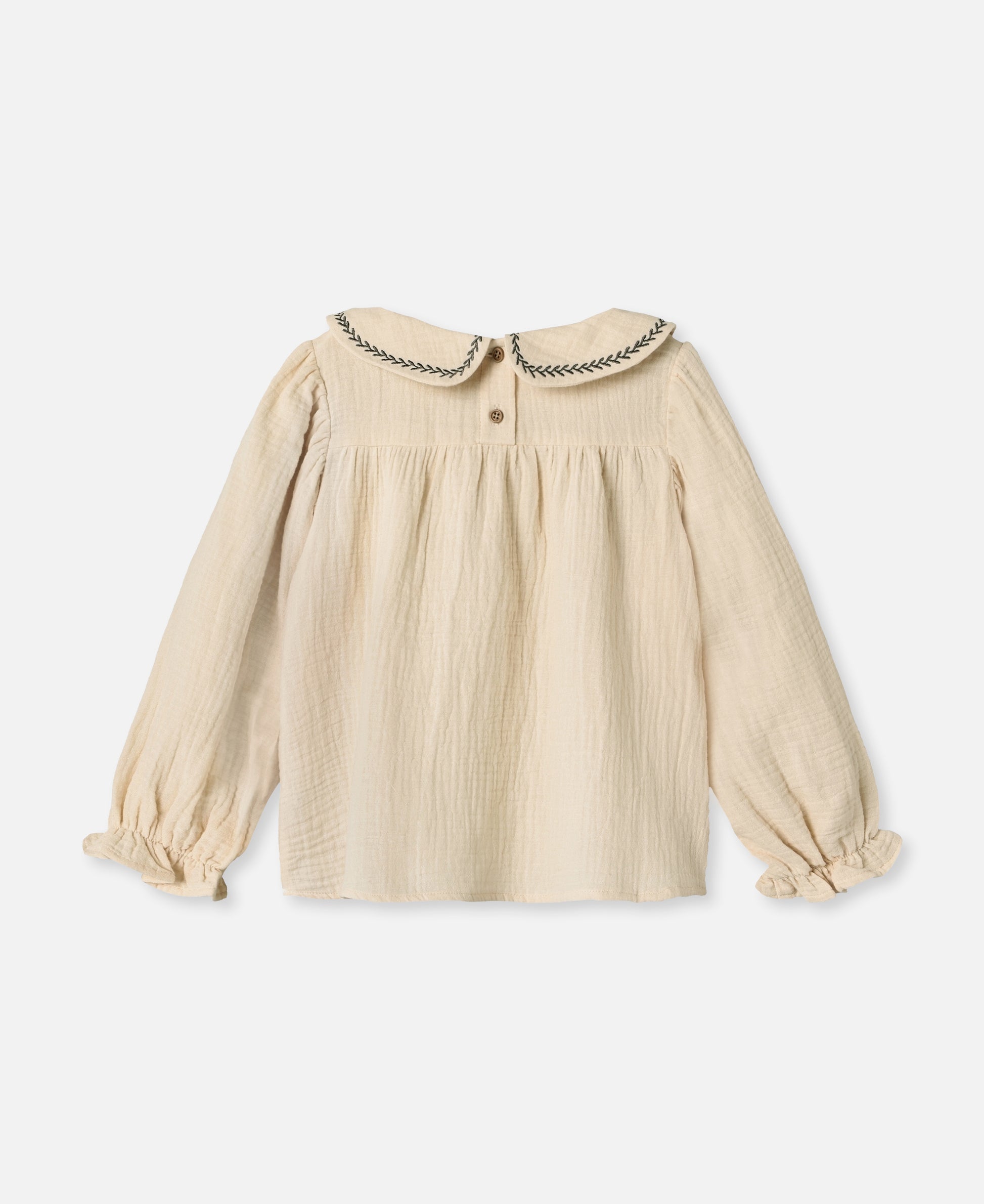 FLIINK AMOUR LS BLOUSE BLOUSE SANDSHELL