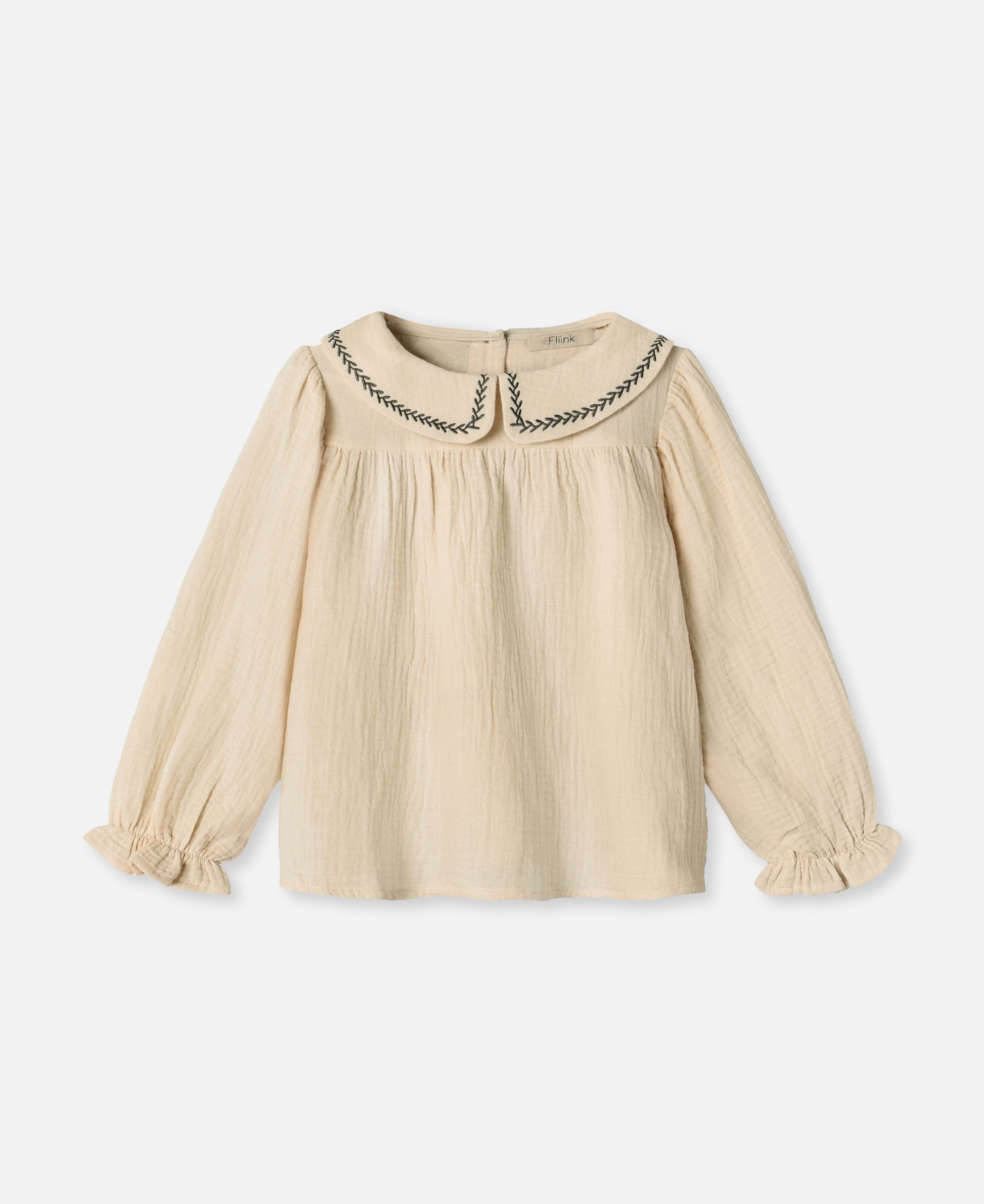 FLIINK AMOUR LS BLOUSE BLOUSE SANDSHELL