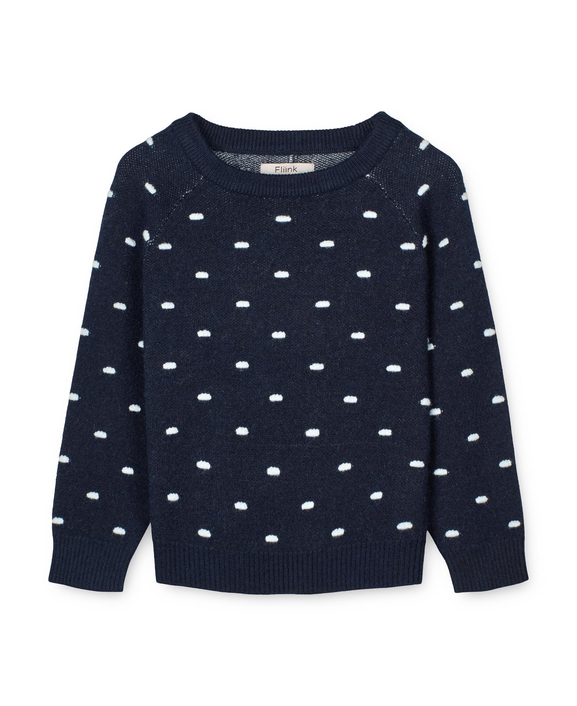 FLIINK BENNA DOT PULLOVER PULLOVER NAVY/DOT