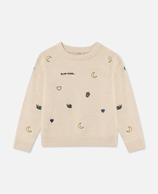 FLIINK BENNA ICON PULLOVER PULLOVER SANDSHELL