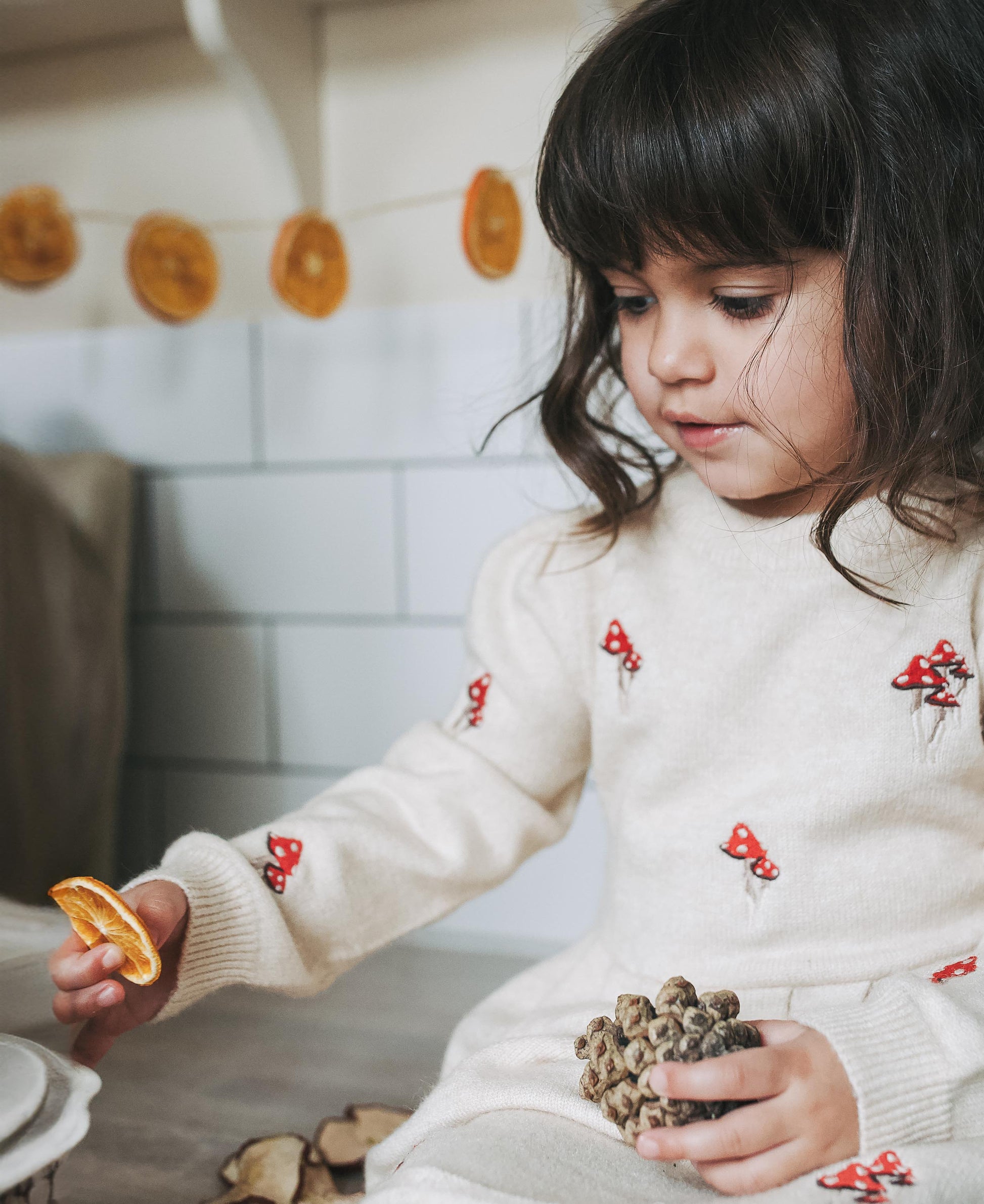 FLIINK BENNA MUSHROOM DRESS DRESS SANDSHELL