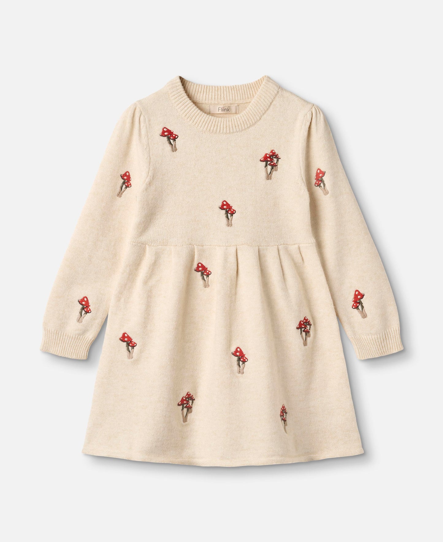 FLIINK BENNA MUSHROOM DRESS DRESS SANDSHELL