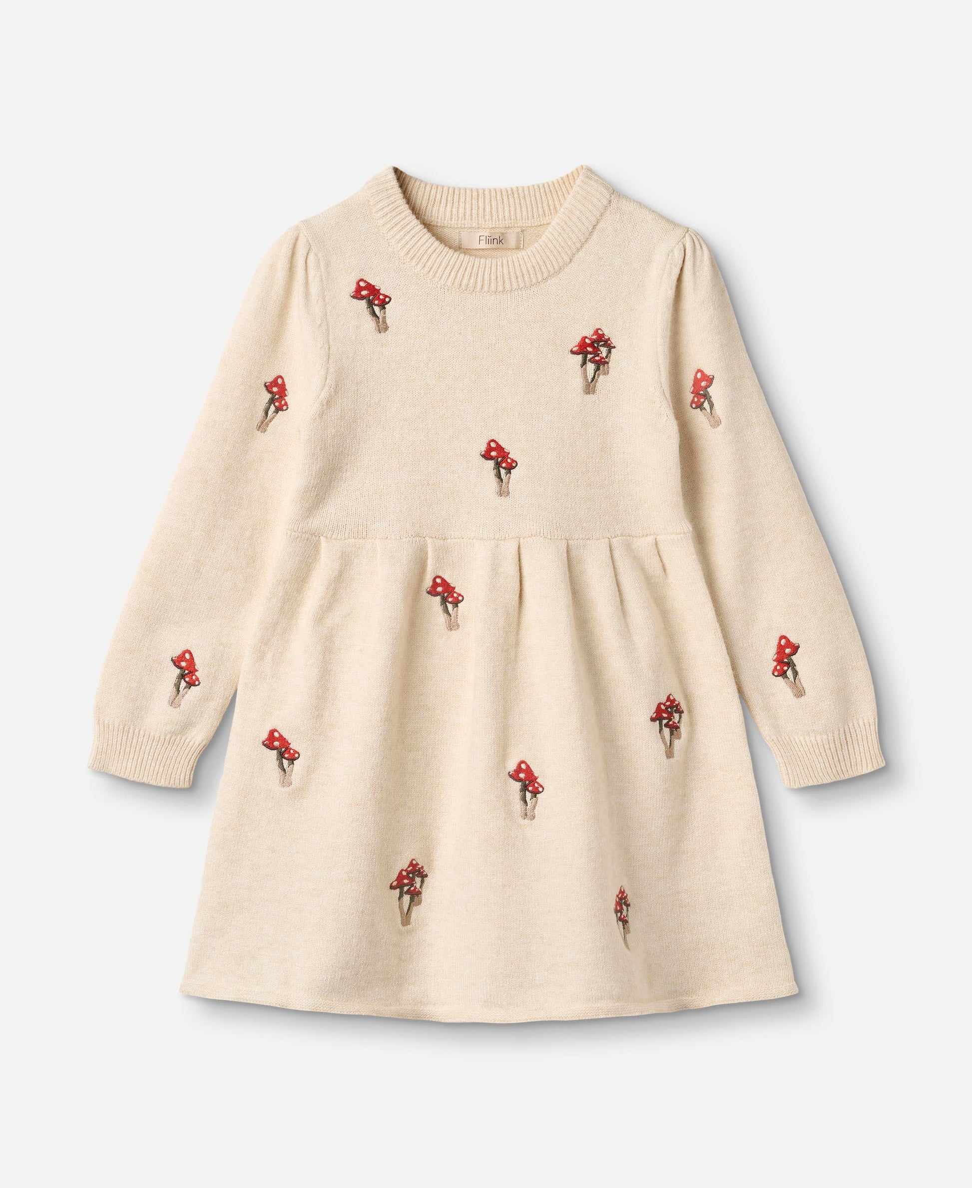 FLIINK BENNA MUSHROOM DRESS DRESS SANDSHELL