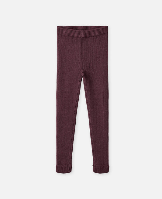 FLIINK BENNA RIB LEGGIN LEGGIN BURGENDY