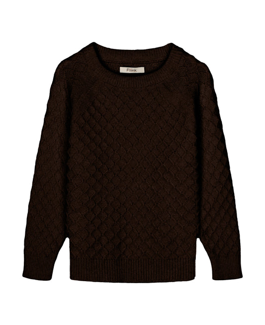 FLIINK BENNA SQUARE PULLOVER PULLOVER CHICORY COFFEE