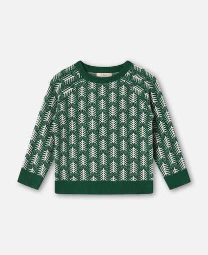 FLIINK BENNA TREE PULLOVER PULLOVER HUNTER GREEN