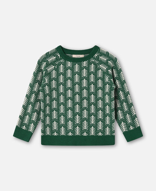FLIINK BENNA TREE PULLOVER PULLOVER HUNTER GREEN