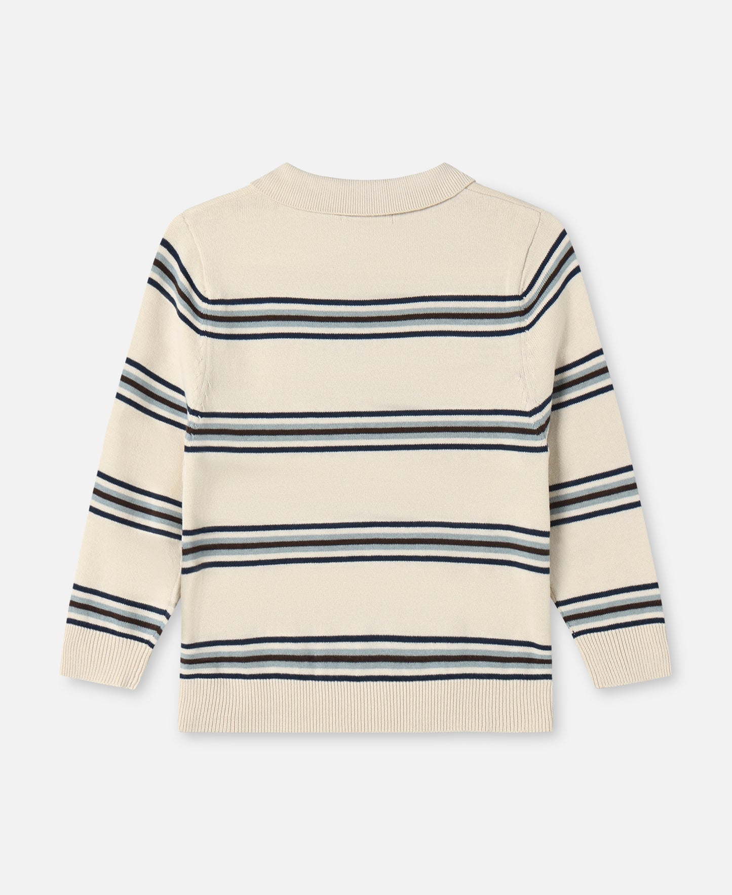 FLIINK BENNY LS POLO POLO SANDSHELL STRIPE