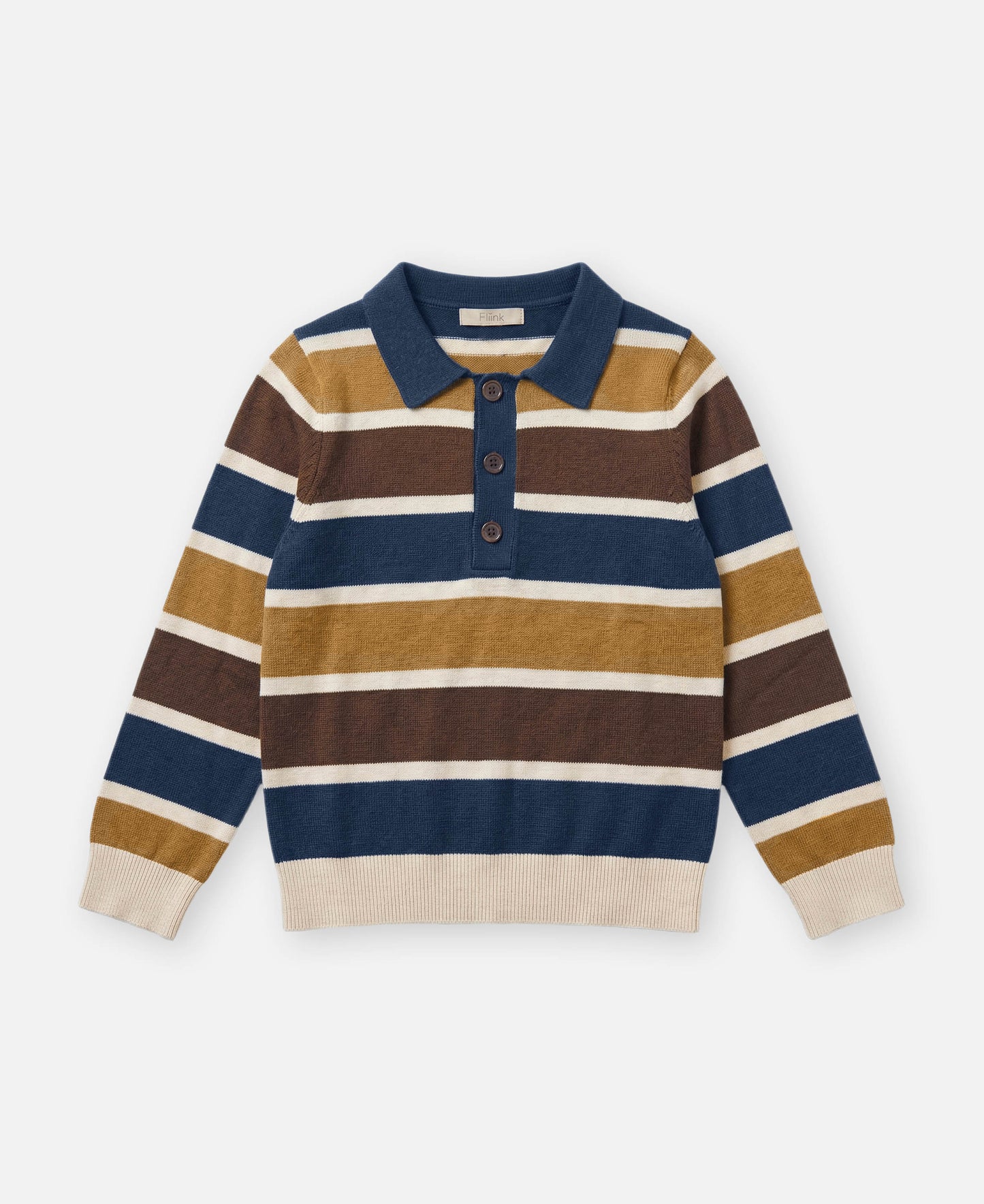 FLIINK BENNY LS POLO POLO INSIGNIA MULTI STRIPE