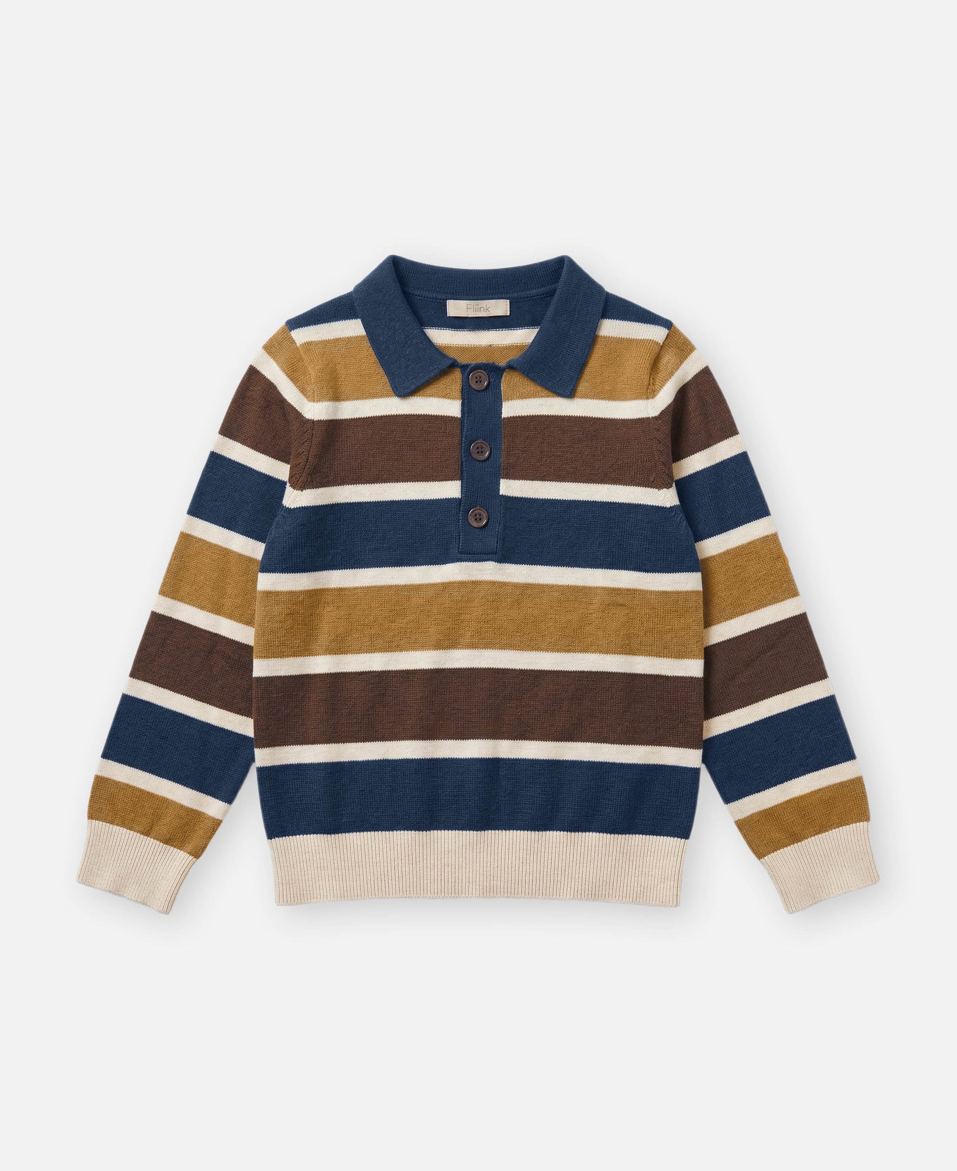FLIINK BENNY LS POLO POLO INSIGNIA MULTI STRIPE