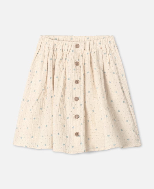 FLIINK BLOOMING SKIRT SKIRT SANDSHELL AOP