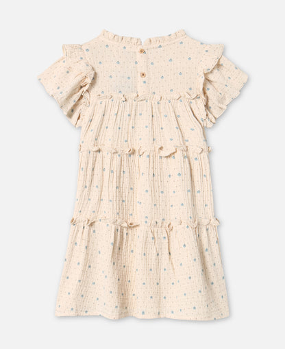 FLIINK BLOOMING SS DRESS DRESS SANDSHELL AOP