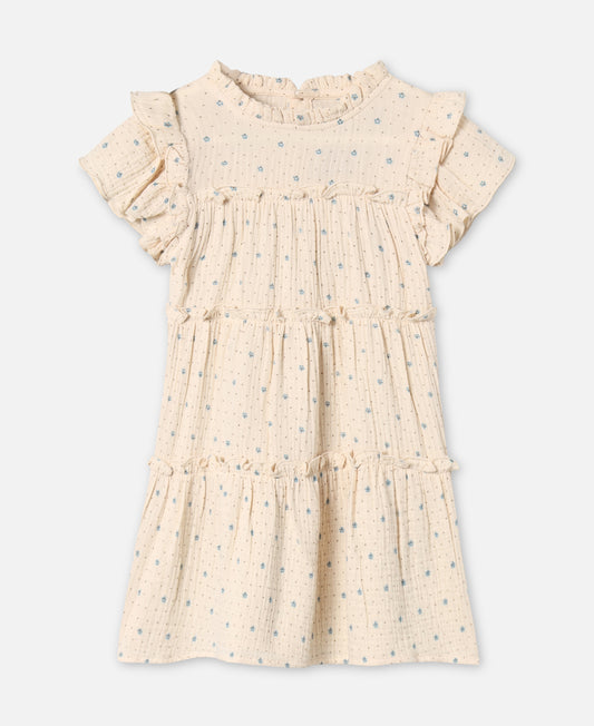 FLIINK BLOOMING SS DRESS DRESS SANDSHELL AOP