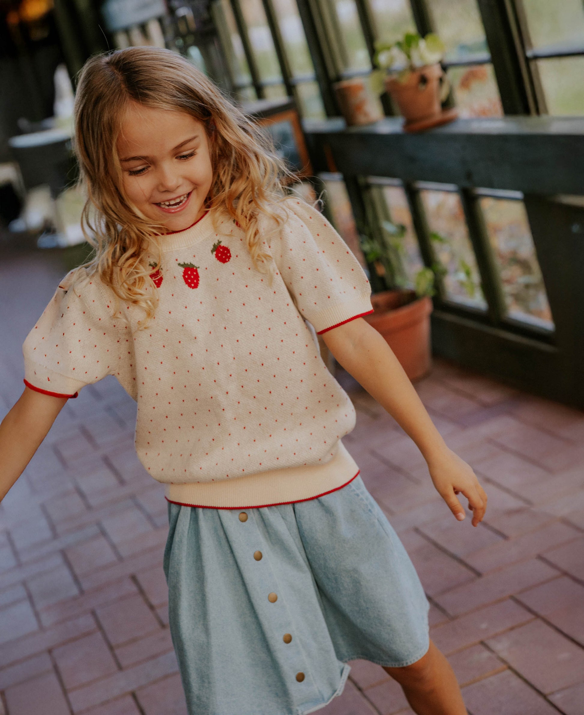 FLIINK BOLETTE SS BLOUSE BLOUSE SANDSHELL