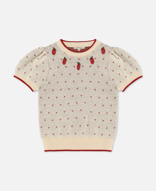 FLIINK BOLETTE SS BLOUSE BLOUSE SANDSHELL