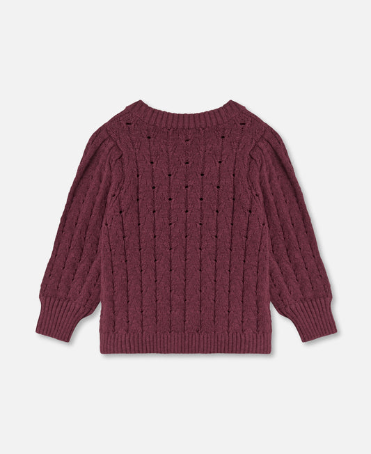 FLIINK BON CASHMERE BLOUSE BLOUSE BURGENDY