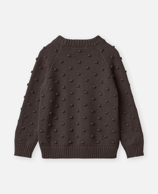 FLIINK BON CASHMERE DOT PULLOVER PULLOVER COFFEE BEAN