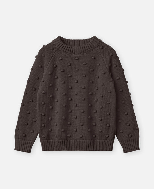 FLIINK BON CASHMERE DOT PULLOVER PULLOVER COFFEE BEAN