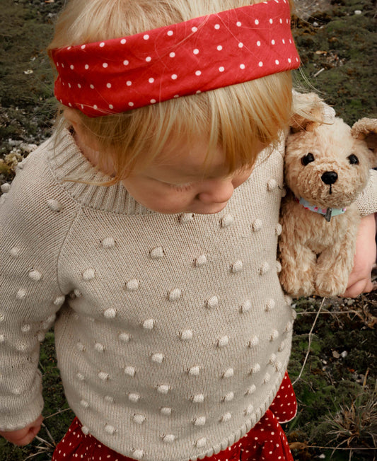 FLIINK BON DOT PULLOVER PULLOVER SANDSHELL