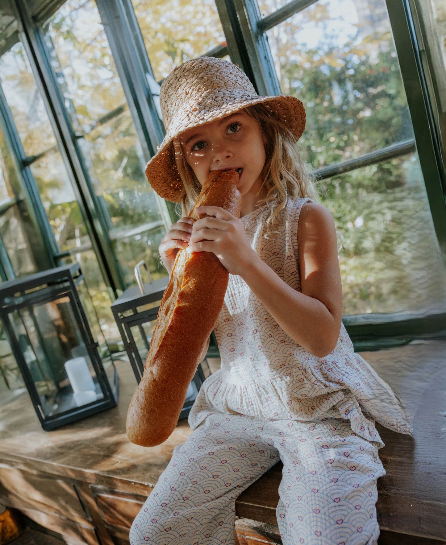 FLIINK BRIDGET PANT PANT SANDSHELL AOP