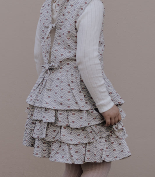 FLIINK BRIDGET SKIRT SKIRT SANDSHELL AOP