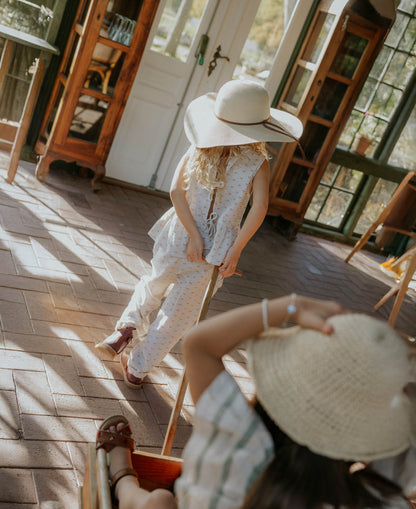 FLIINK BRIDGET TOP SKIRT SANDSHELL AOP