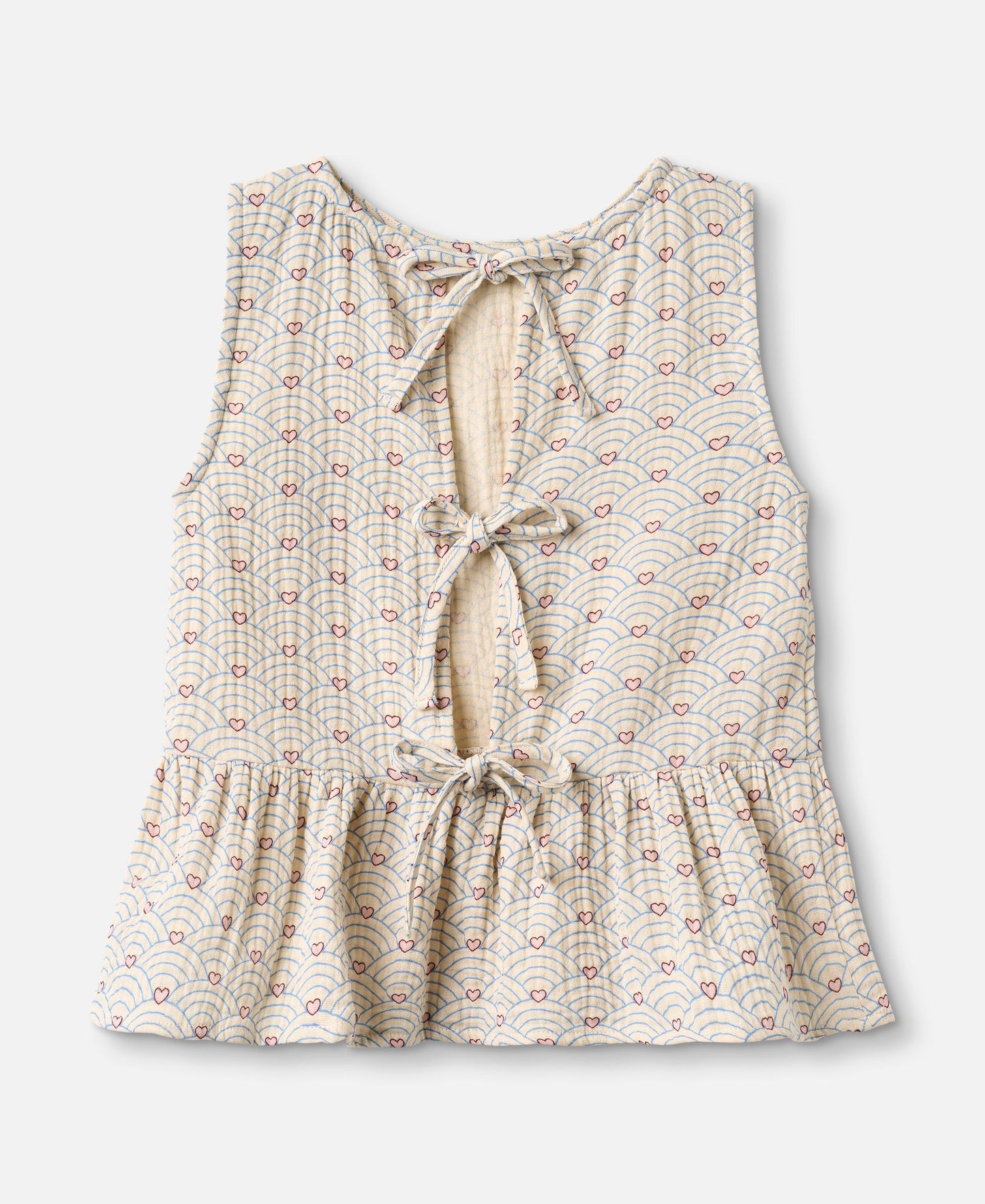 FLIINK BRIDGET TOP SKIRT SANDSHELL AOP