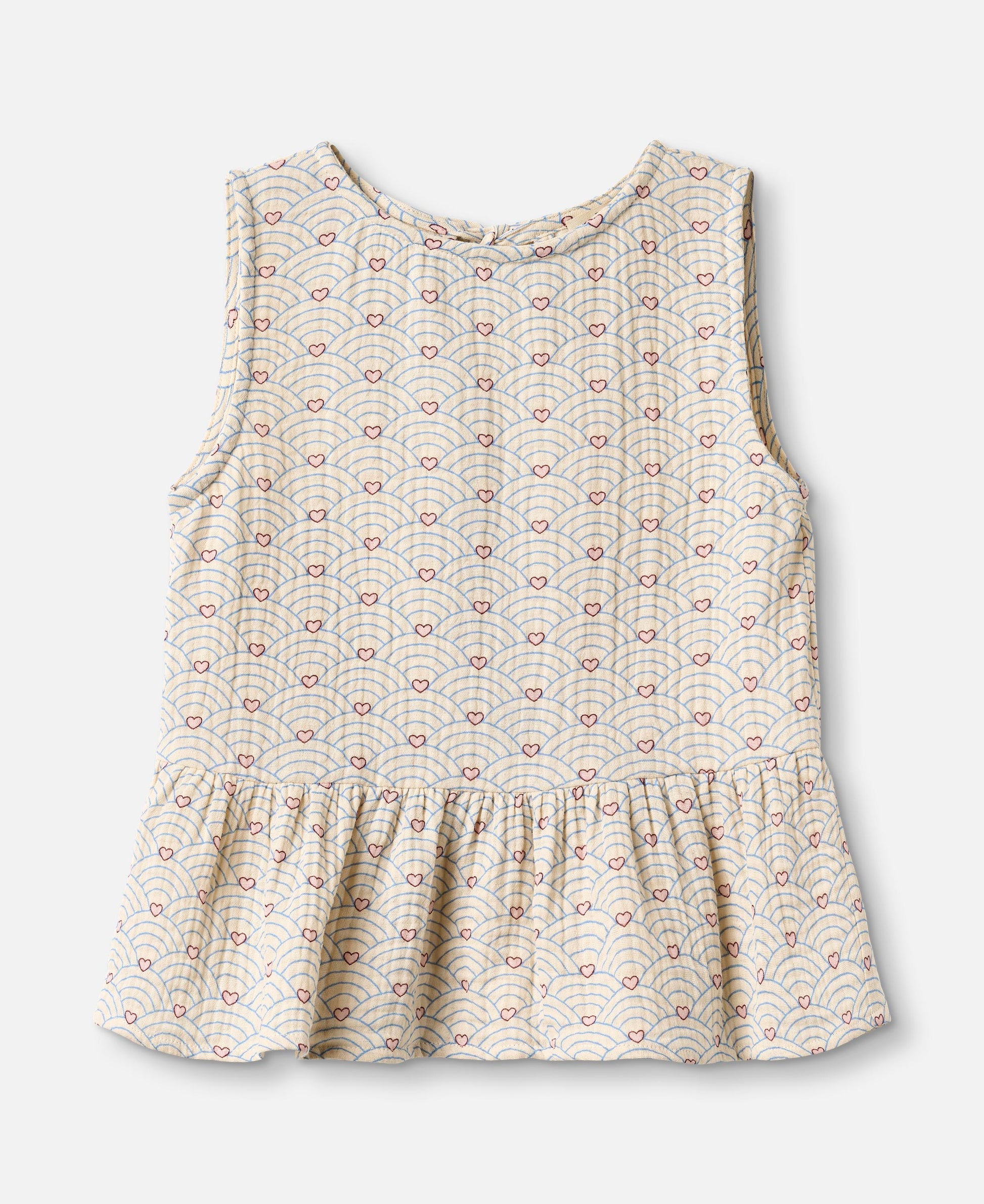 FLIINK BRIDGET TOP SKIRT SANDSHELL AOP