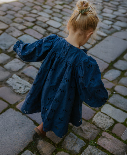 FLIINK CAMMA BOW DRESS DRESS INSIGNIA BLUE