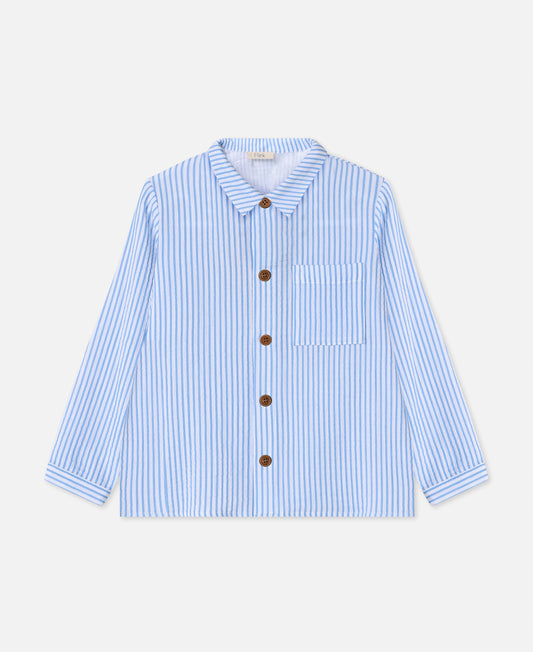 FLIINK CHA CHA LS SHIRT SHIRT MARINA STRIBED