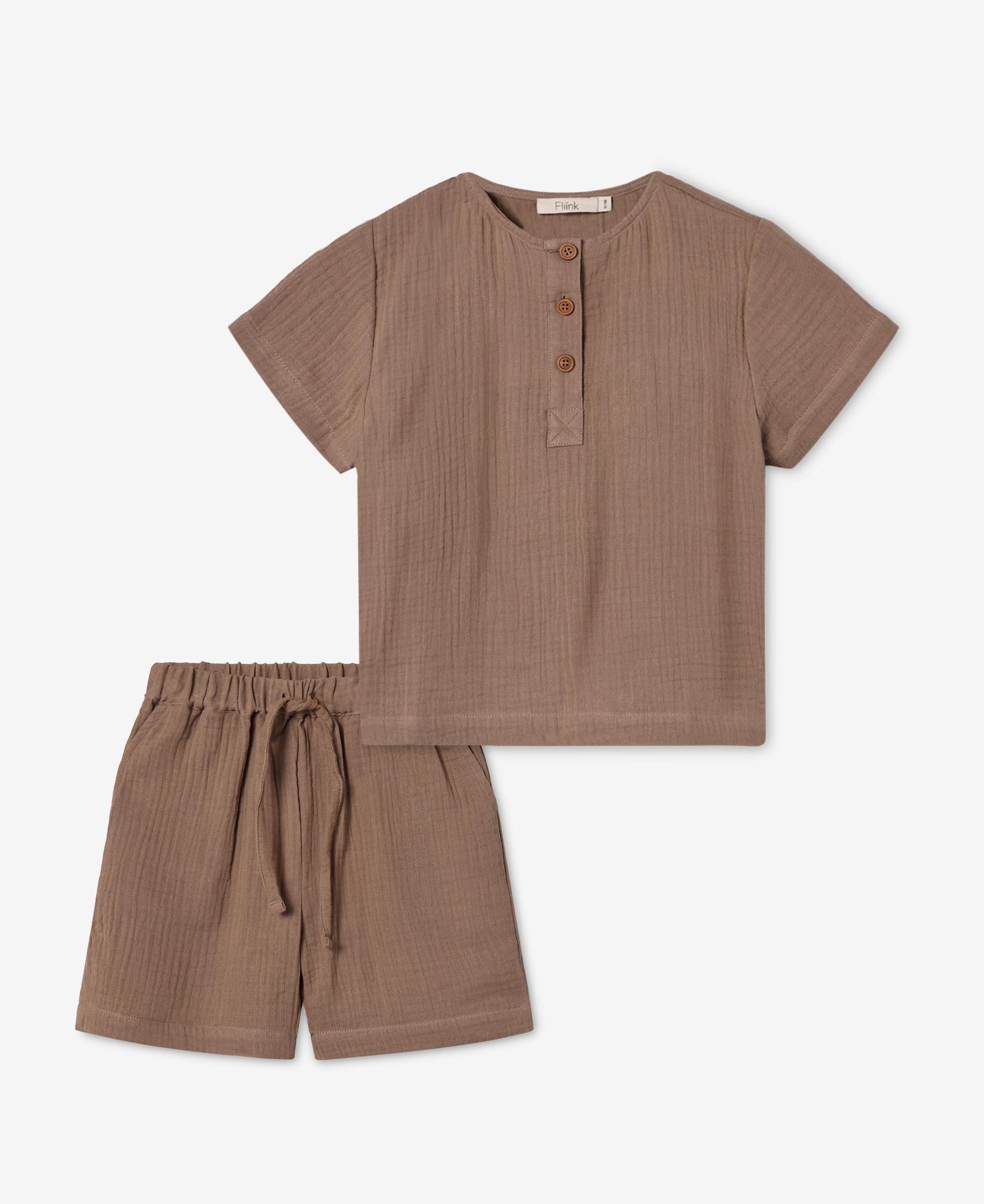 FLIINK CHA CHA SHORTS SET SET PINE BARK