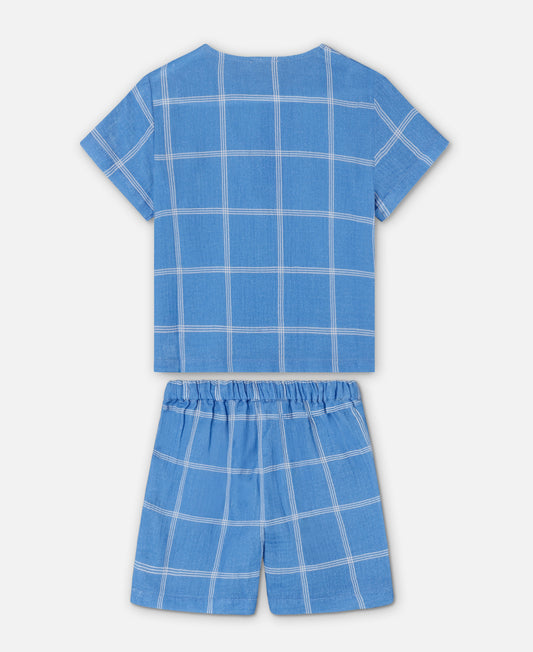 FLIINK CHA CHA SHORT SET SET MARINA CHECK