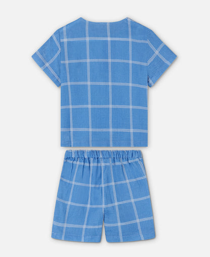 FLIINK CHA CHA SHORT SET SET MARINA CHECK
