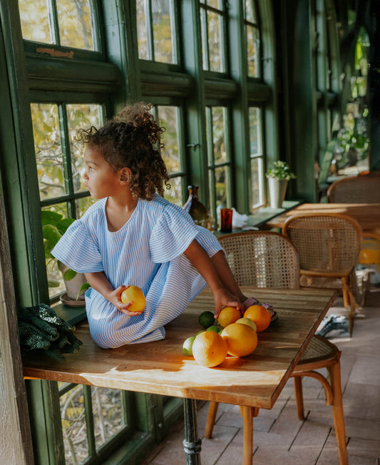 FLIINK CHA CHA SS DRESS DRESS MARINA STRIBED