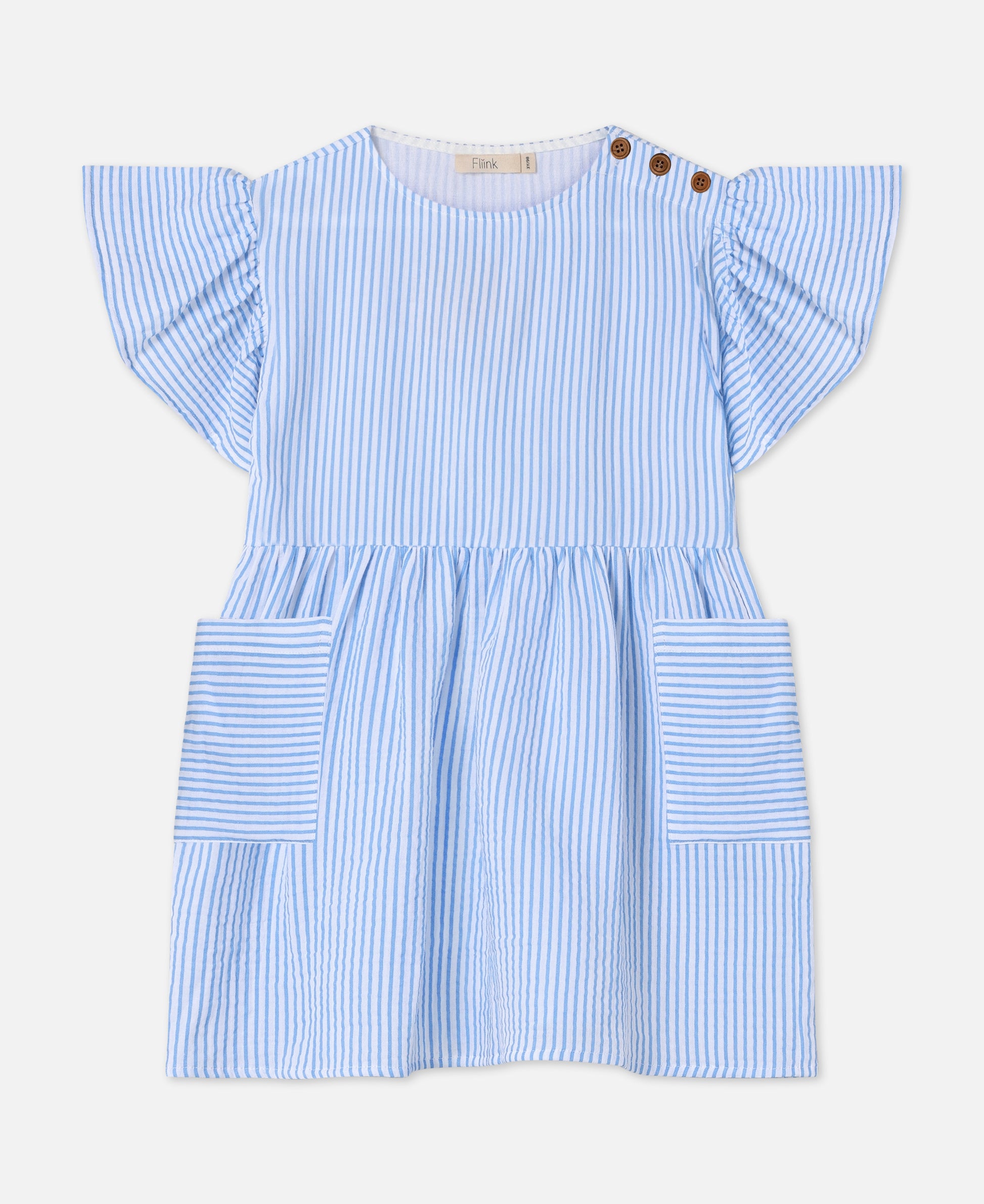 FLIINK CHA CHA SS DRESS DRESS MARINA STRIBED