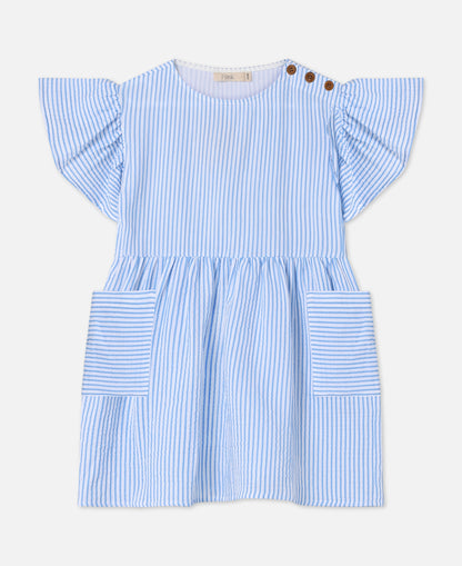 FLIINK CHA CHA SS DRESS DRESS MARINA STRIBED