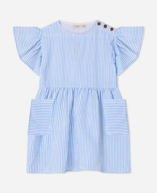 FLIINK CHA CHA SS DRESS DRESS MARINA STRIBED