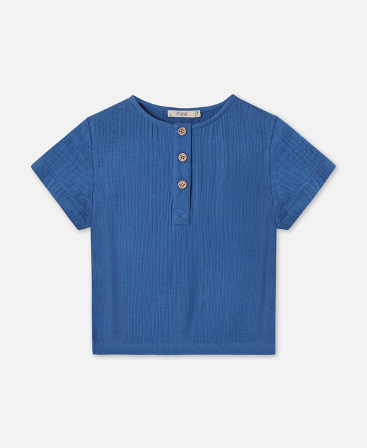 FLIINK CHA CHA SS SHIRT BLOUSE BLUE LOLITE