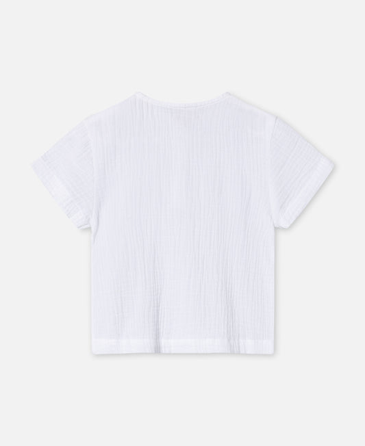 FLIINK CHA CHA SS SHIRT BLOUSE CLOUD DANCER